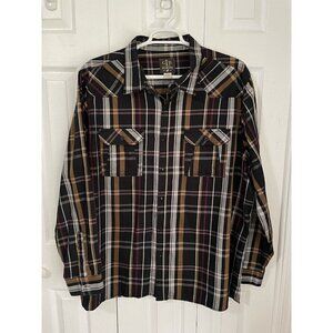 Gold Label Brand Mens Casual Button Down Shirt Size 4XL